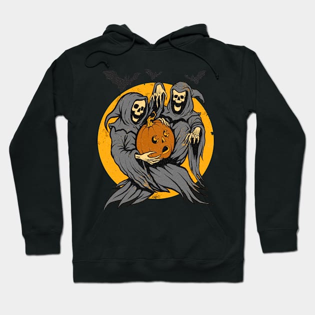 Vintage Halloween "Draw This In Your Style": Jack's Frightful Flight Hoodie by Chad Savage